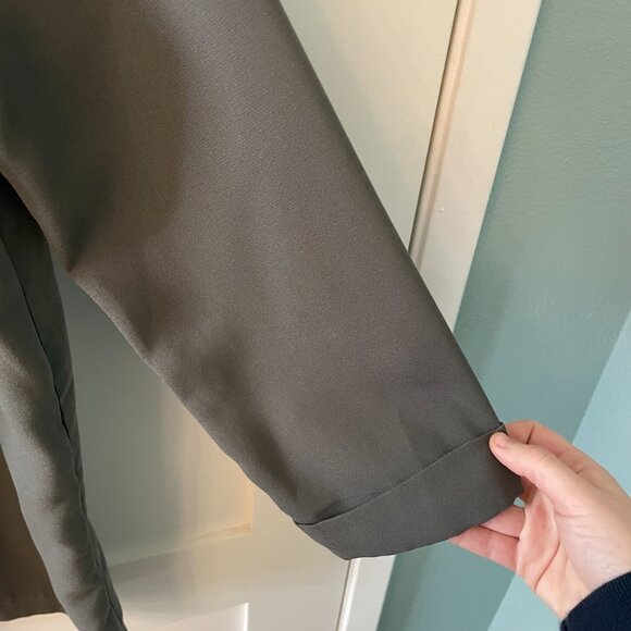 Forever 21 Olive Green Women's Long Blazer Size Small - Picture 3 of 7